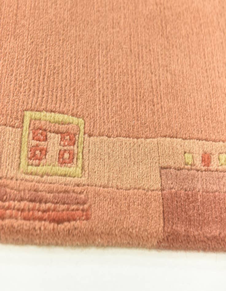 Detail image of  2' 4 x 4' 7  Hand Knotted Nepal Wool Runner Rug