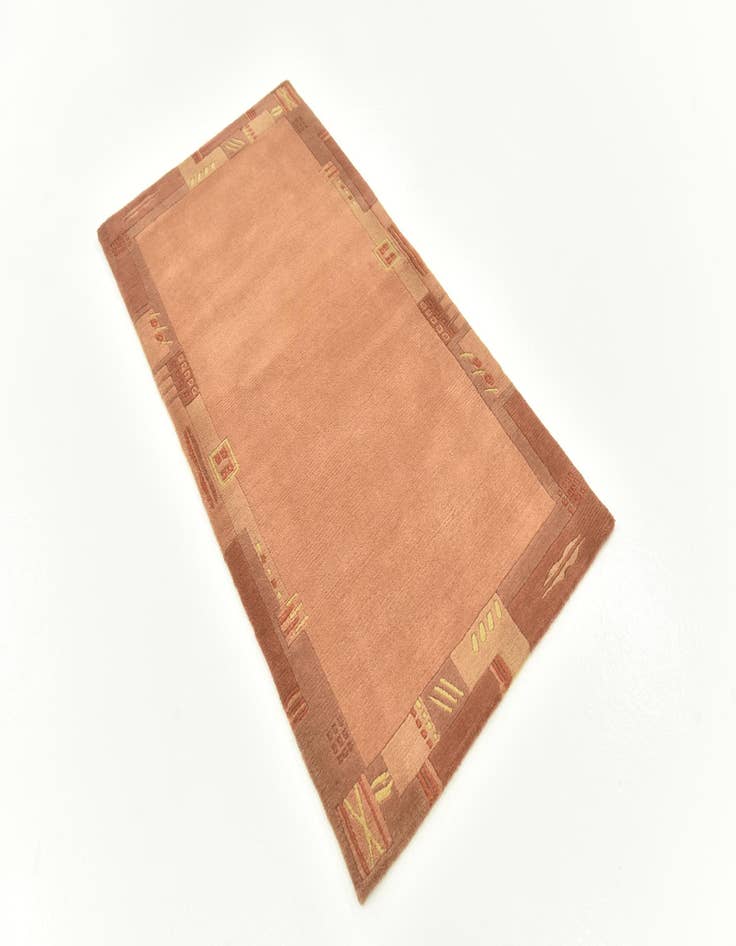 Detail image of  2' 4 x 4' 7  Hand Knotted Nepal Wool Runner Rug