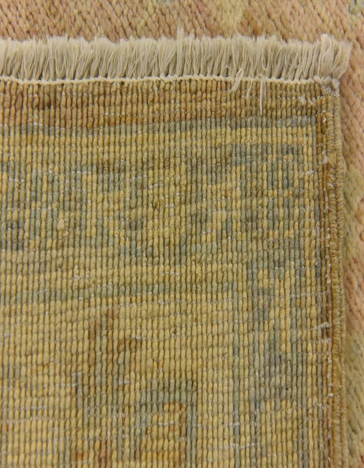 Detail image of  2' 7 x 9' 11  Hand Knotted Peshawar Ziegler Runner Rug