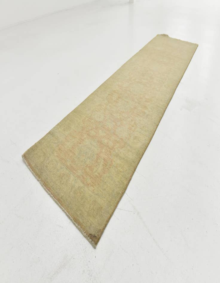 Detail image of  2' 7 x 9' 11  Hand Knotted Peshawar Ziegler Runner Rug