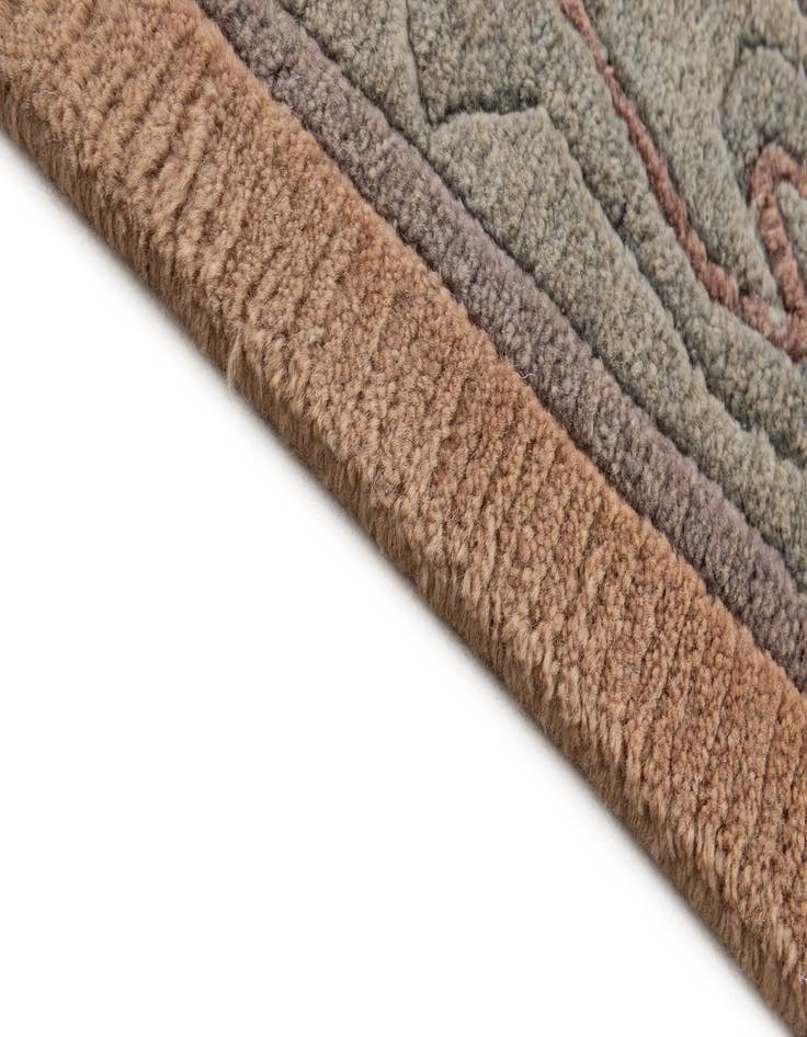 Detail image of  2' 7 x 9' 9  Hand Knotted Tibet Wool Runner Rug