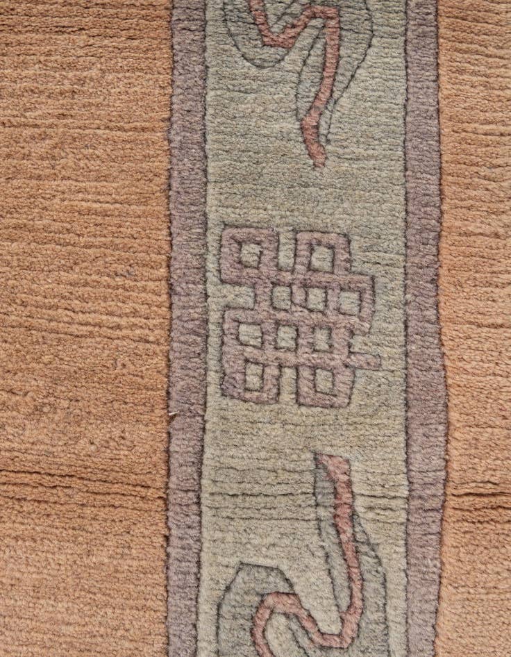 Detail image of  2' 7 x 9' 9  Hand Knotted Tibet Wool Runner Rug