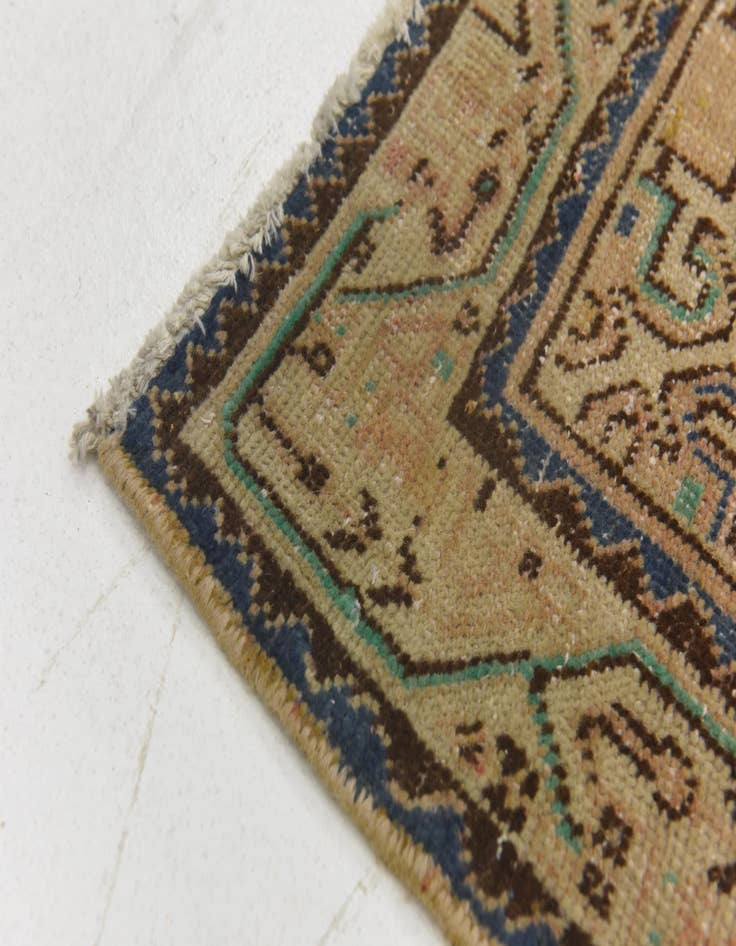 Detail image of  3' 4 x 10' 1  Hand Knotted Ultra Vintage Persian Wool Runner Rug