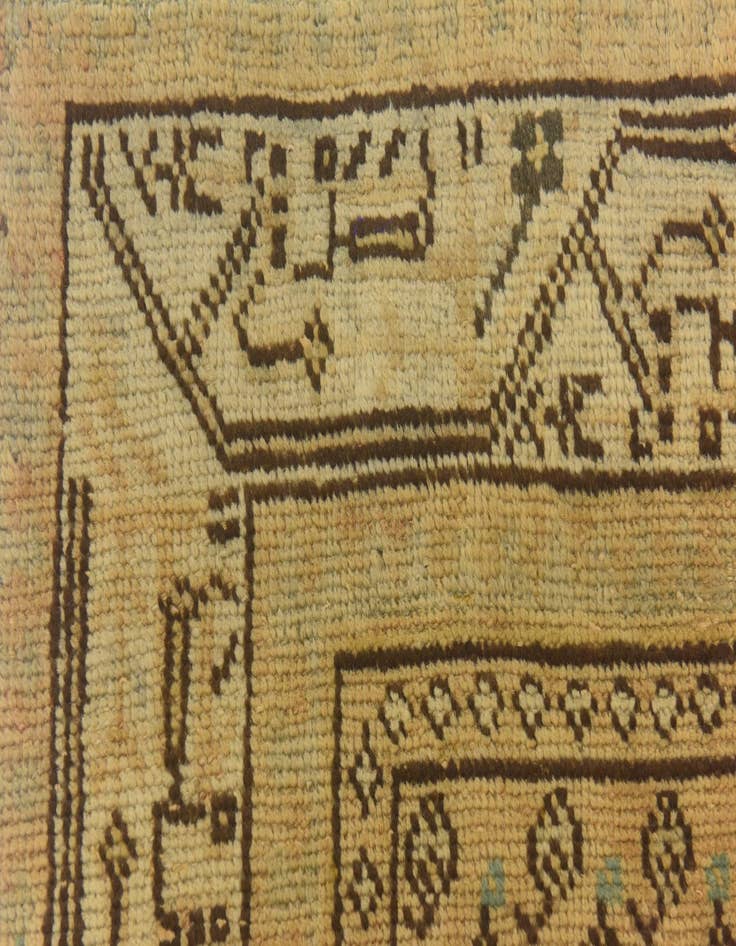 Detail image of  3' 2 x 10' 1  Hand Knotted Ultra Vintage Persian Wool Runner Rug