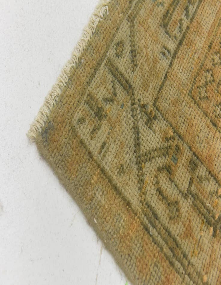 Detail image of  3' 2 x 10' 1  Hand Knotted Ultra Vintage Persian Wool Runner Rug