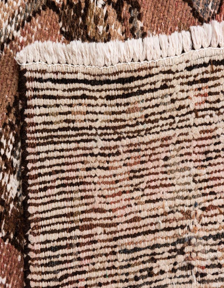 Detail image of  3' 2 x 6' 7  Hand Knotted Ultra Vintage Persian Wool Runner Rug