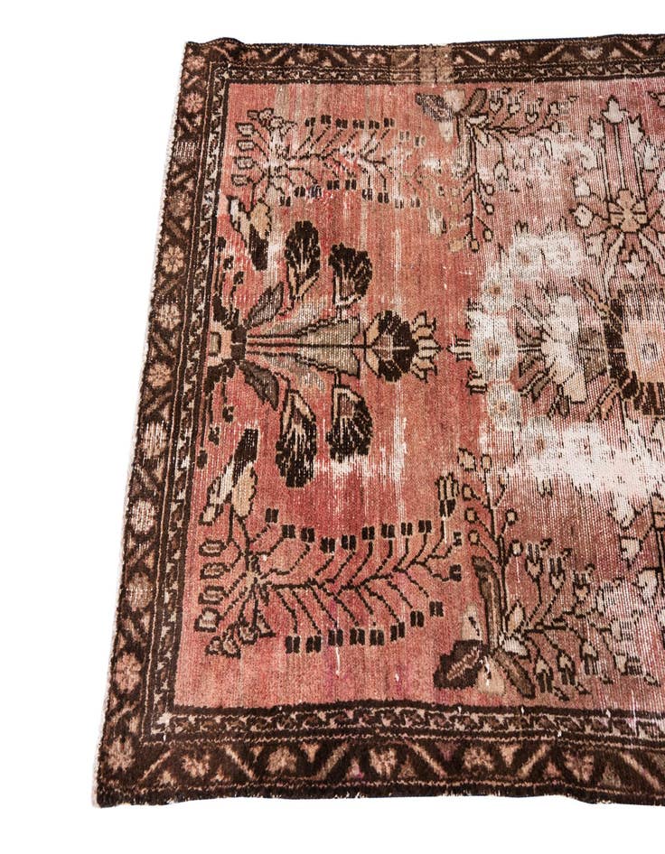 Detail image of  3' 4 x 9' 2  Hand Knotted Ultra Vintage Persian Wool Runner Rug