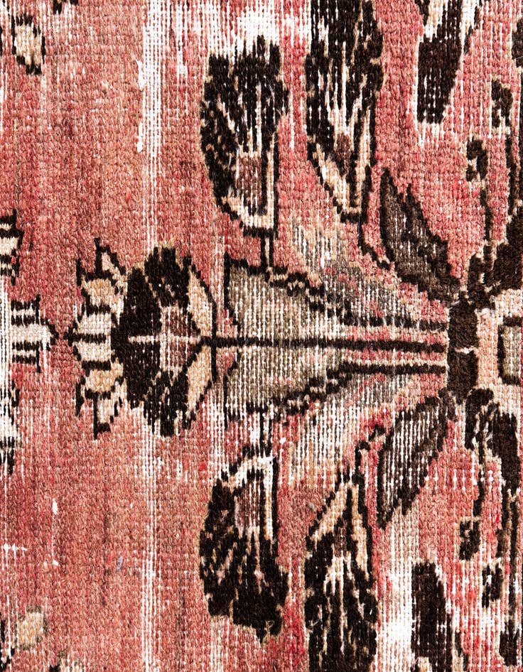 Detail image of  3' 4 x 9' 2  Hand Knotted Ultra Vintage Persian Wool Runner Rug