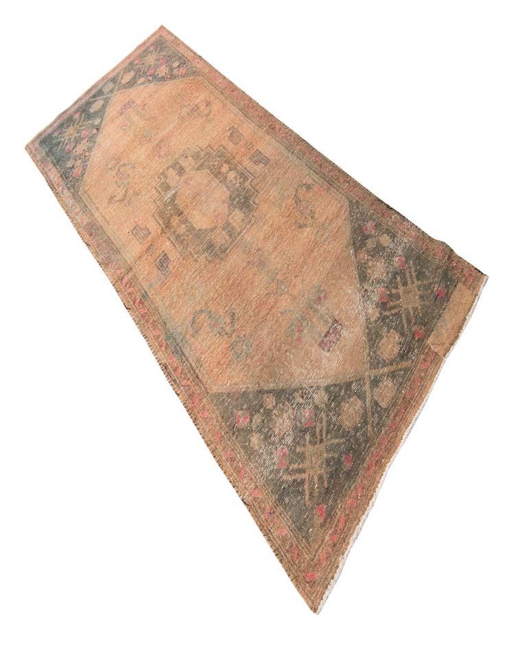 Detail image of  3' x 8' 8  Hand Knotted Ultra Vintage Persian Wool Runner Rug