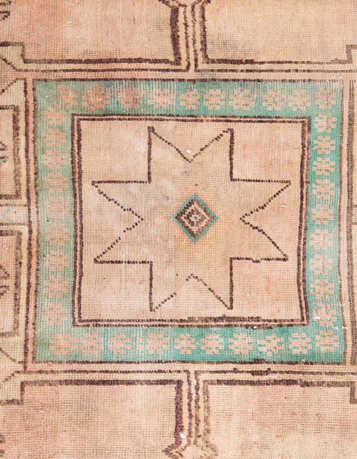 Detail image of  3' 8 x 8' 6  Hand Knotted Ultra Vintage Persian Wool Runner Rug