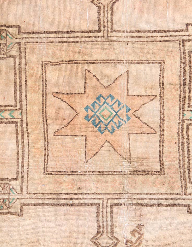 Detail image of  3' 8 x 8' 6  Hand Knotted Ultra Vintage Persian Wool Runner Rug