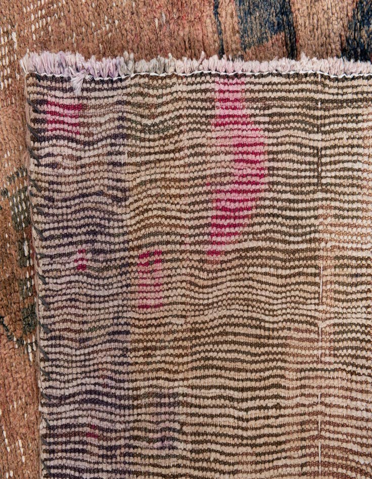 Detail image of  4' 4 x 9' 9  Hand Knotted Ultra Vintage Persian Wool Runner Rug