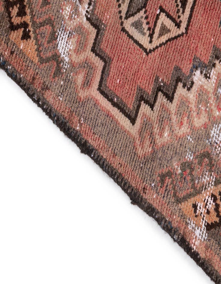 Detail image of  3' 1 x 6' 2  Hand Knotted Ultra Vintage Persian Wool Runner Rug