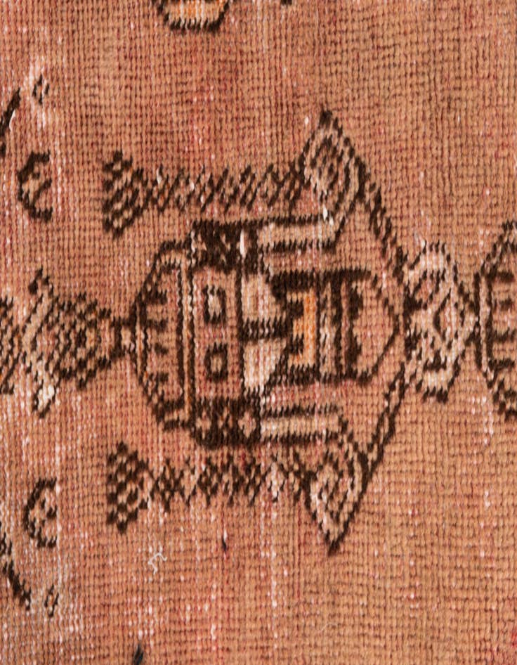 Detail image of  3' 8 x 6' 5  Hand Knotted Ultra Vintage Persian Wool Runner Rug