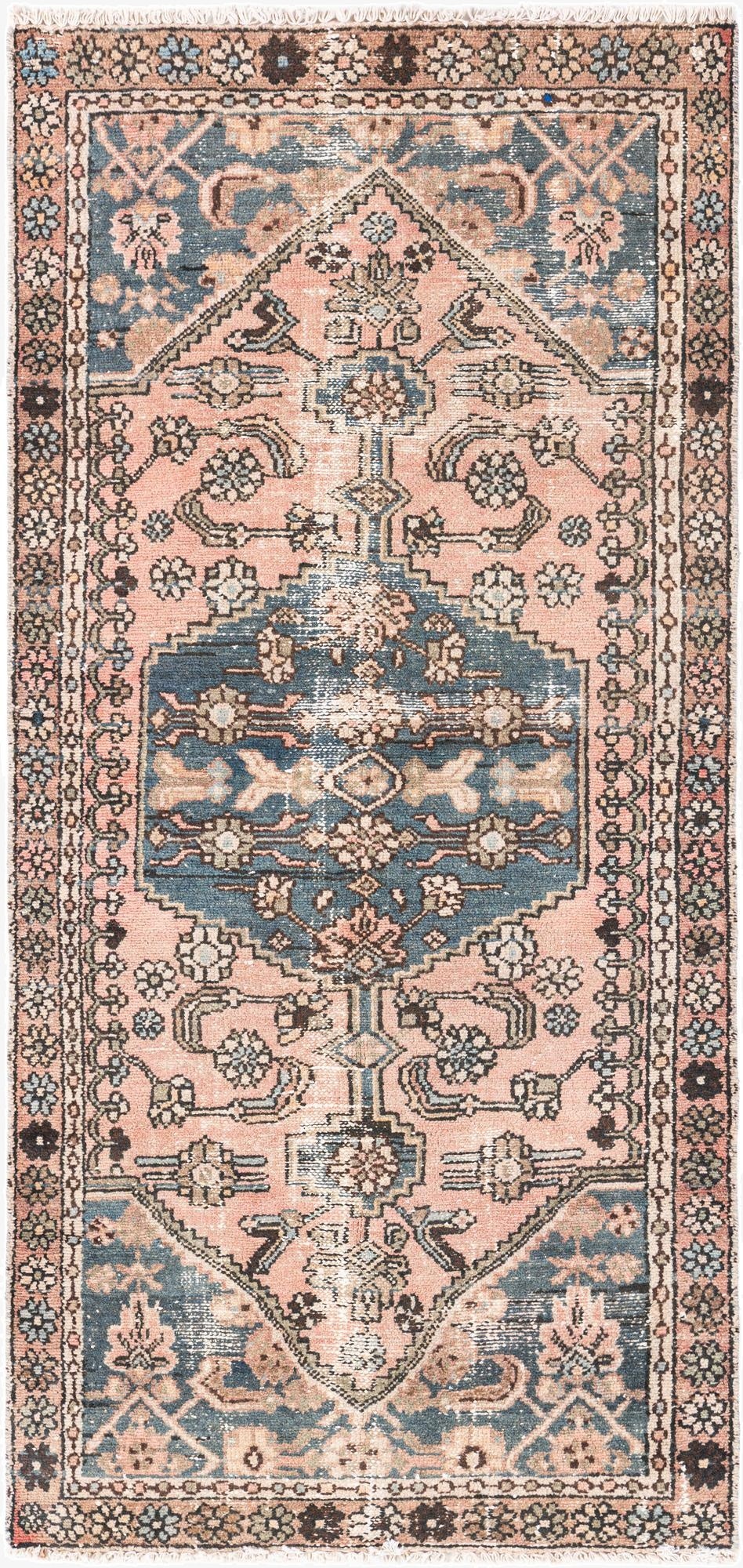  3' x 6' 2  Hand Knotted Ultra Vintage Persian Wool Runner Rug