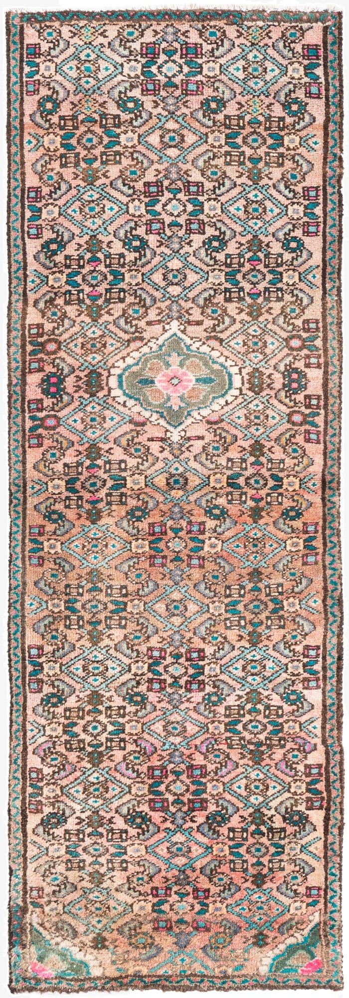  2' 1 x 6' 7  Hand Knotted Ultra Vintage Persian Wool Runner Rug