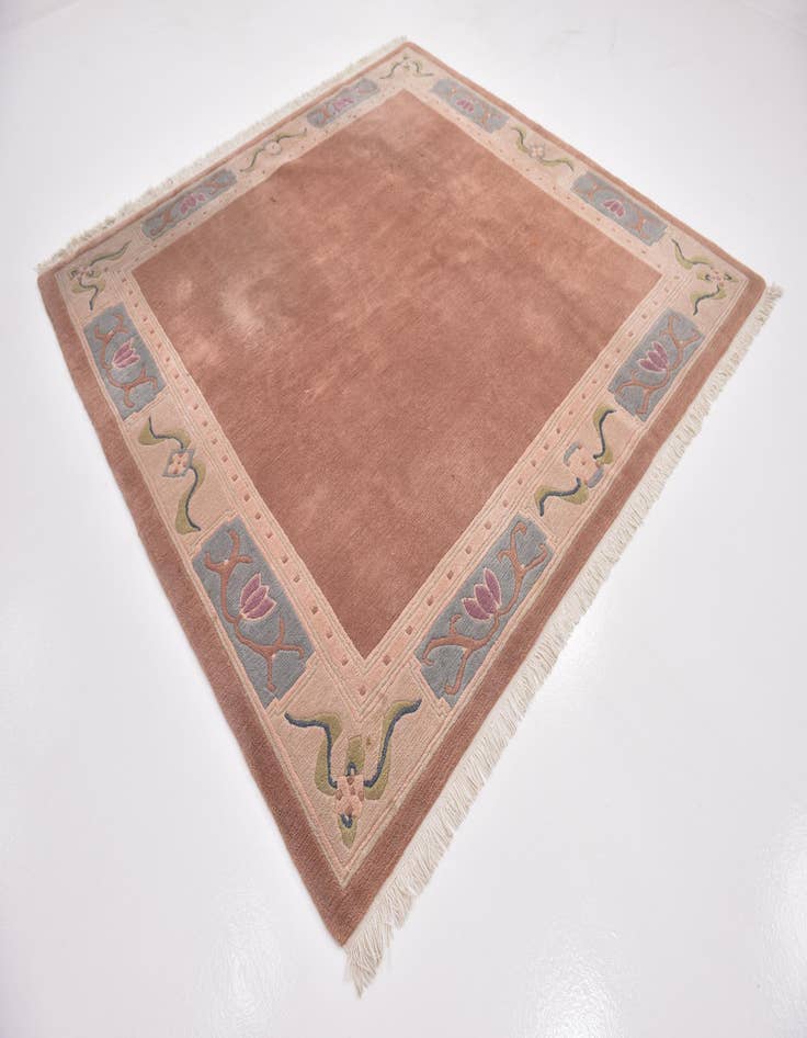 Detail image of  7' 8 x 8'  Hand Knotted Nepal Wool Square Rug