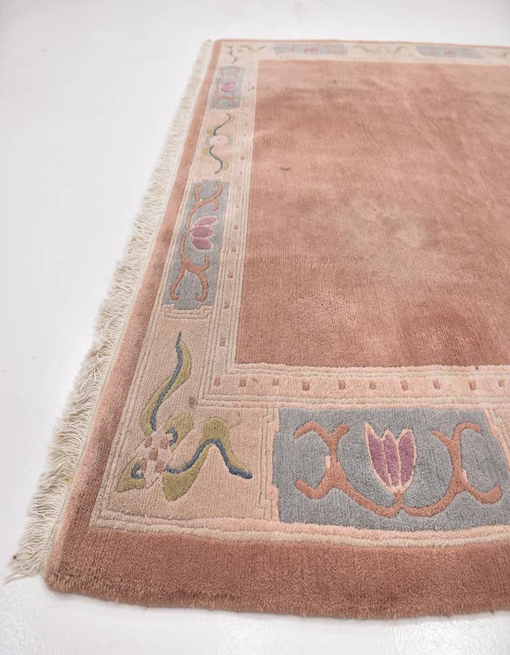 Detail image of  7' 8 x 8'  Hand Knotted Nepal Wool Square Rug