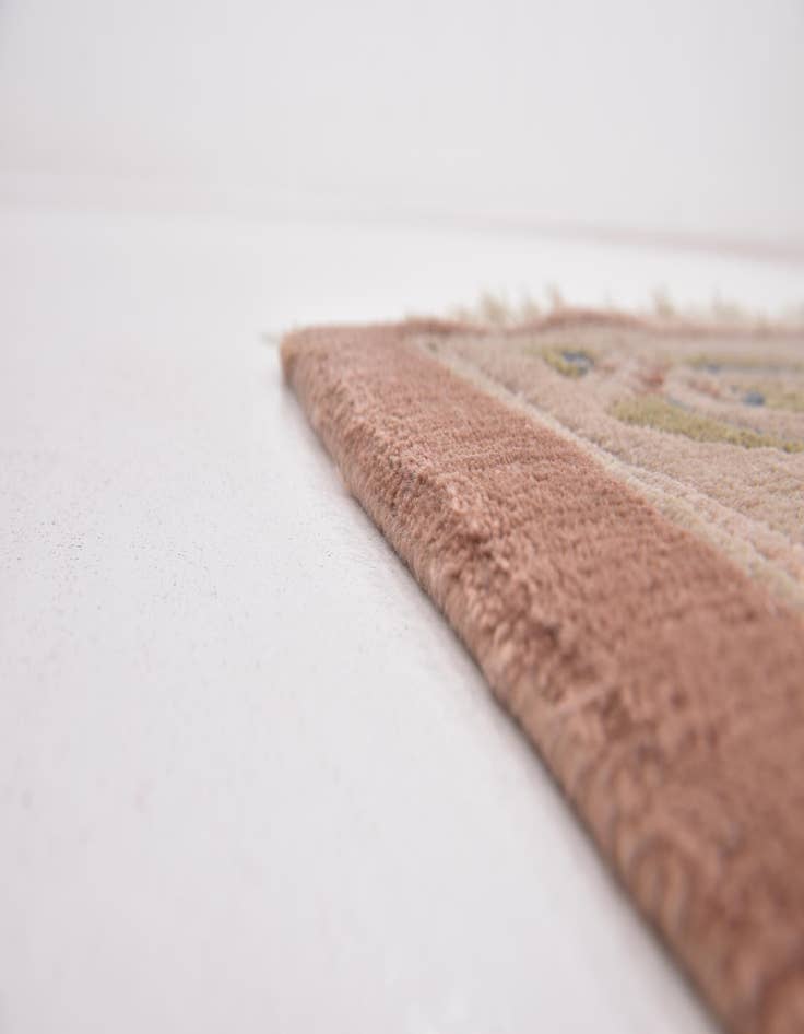 Detail image of  7' 8 x 8'  Hand Knotted Nepal Wool Square Rug