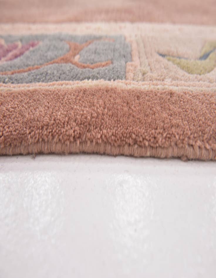 Detail image of  7' 8 x 8'  Hand Knotted Nepal Wool Square Rug