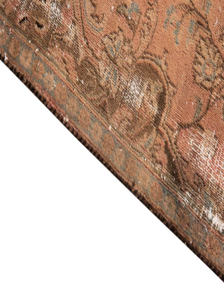 Detail image of  4' 3 x 5' 3  Hand Knotted Ultra Vintage Persian Wool Square Rug