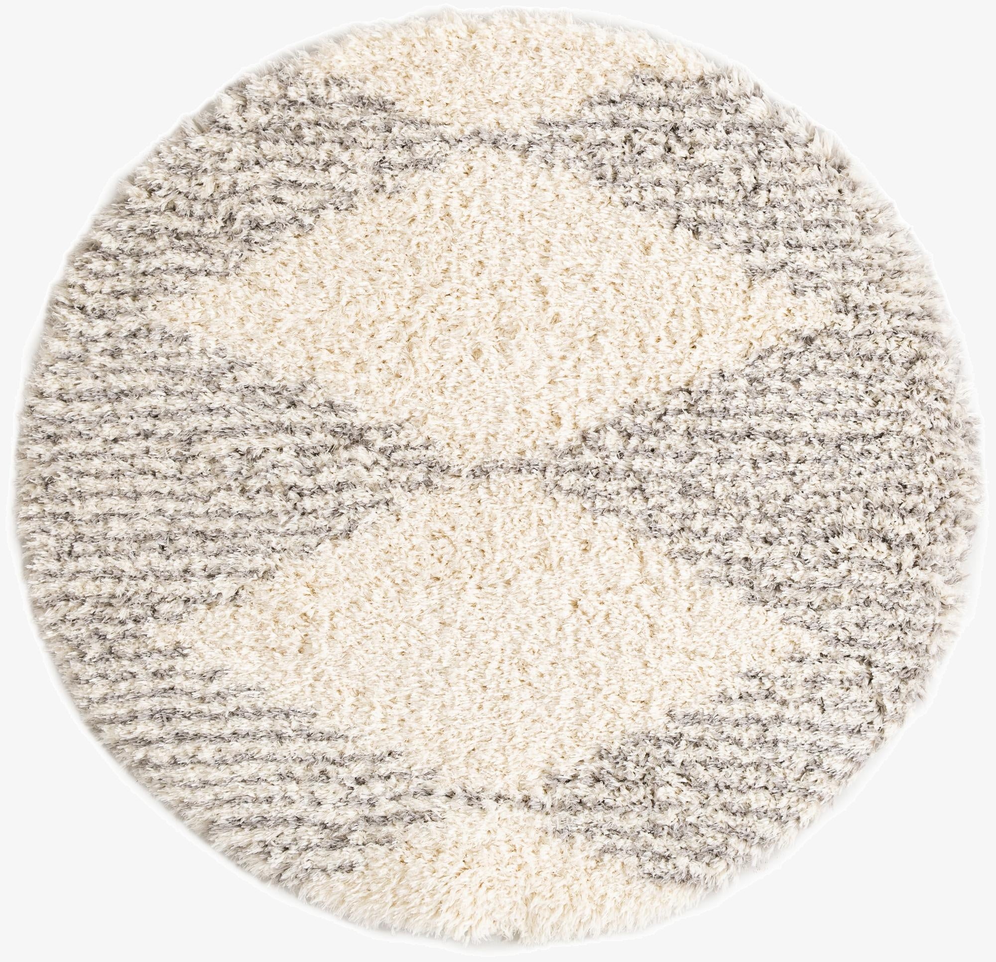  5' x 5' Infinity Shag Round Rug