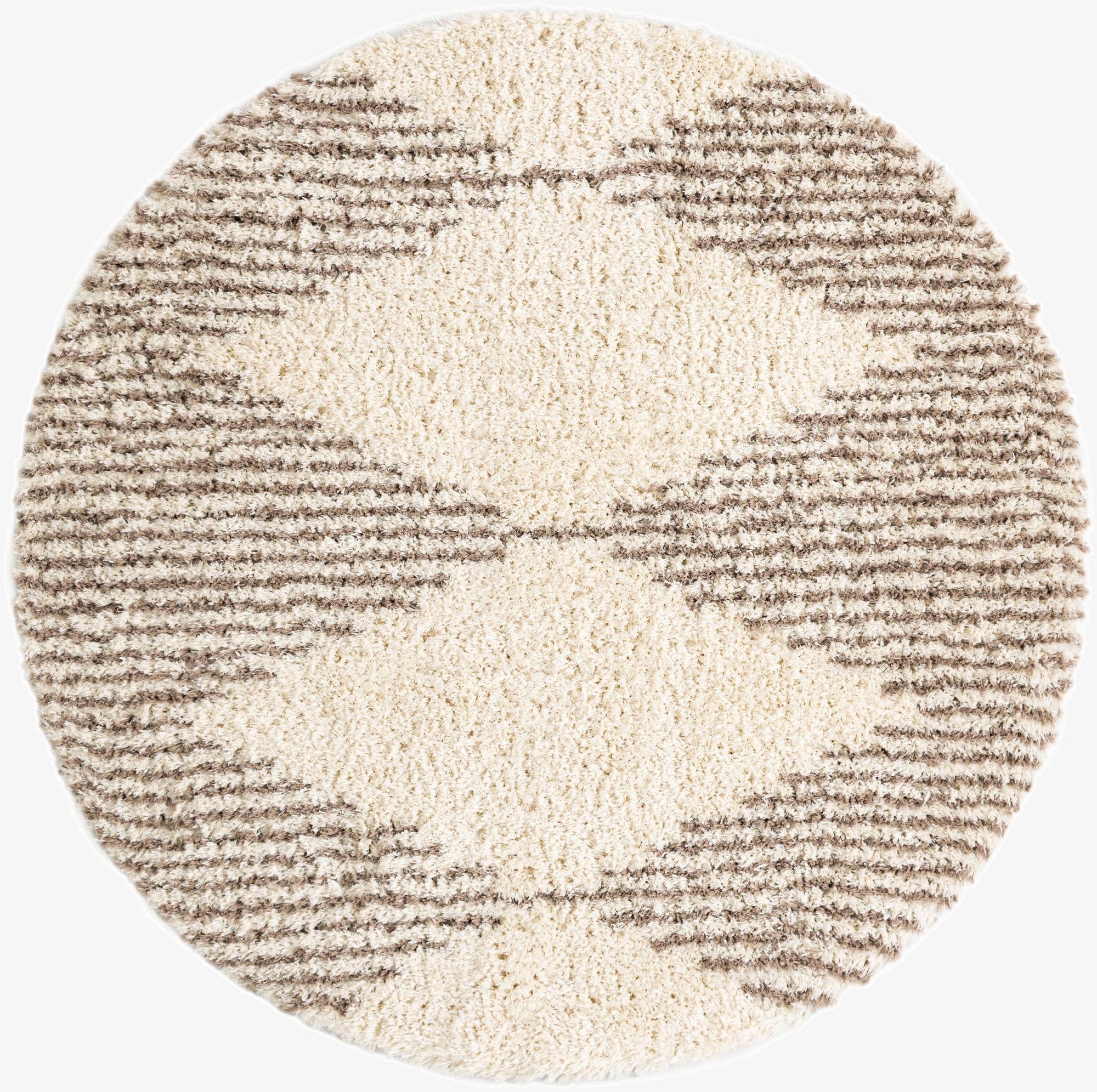  8' x 8' Infinity Shag Round Rug