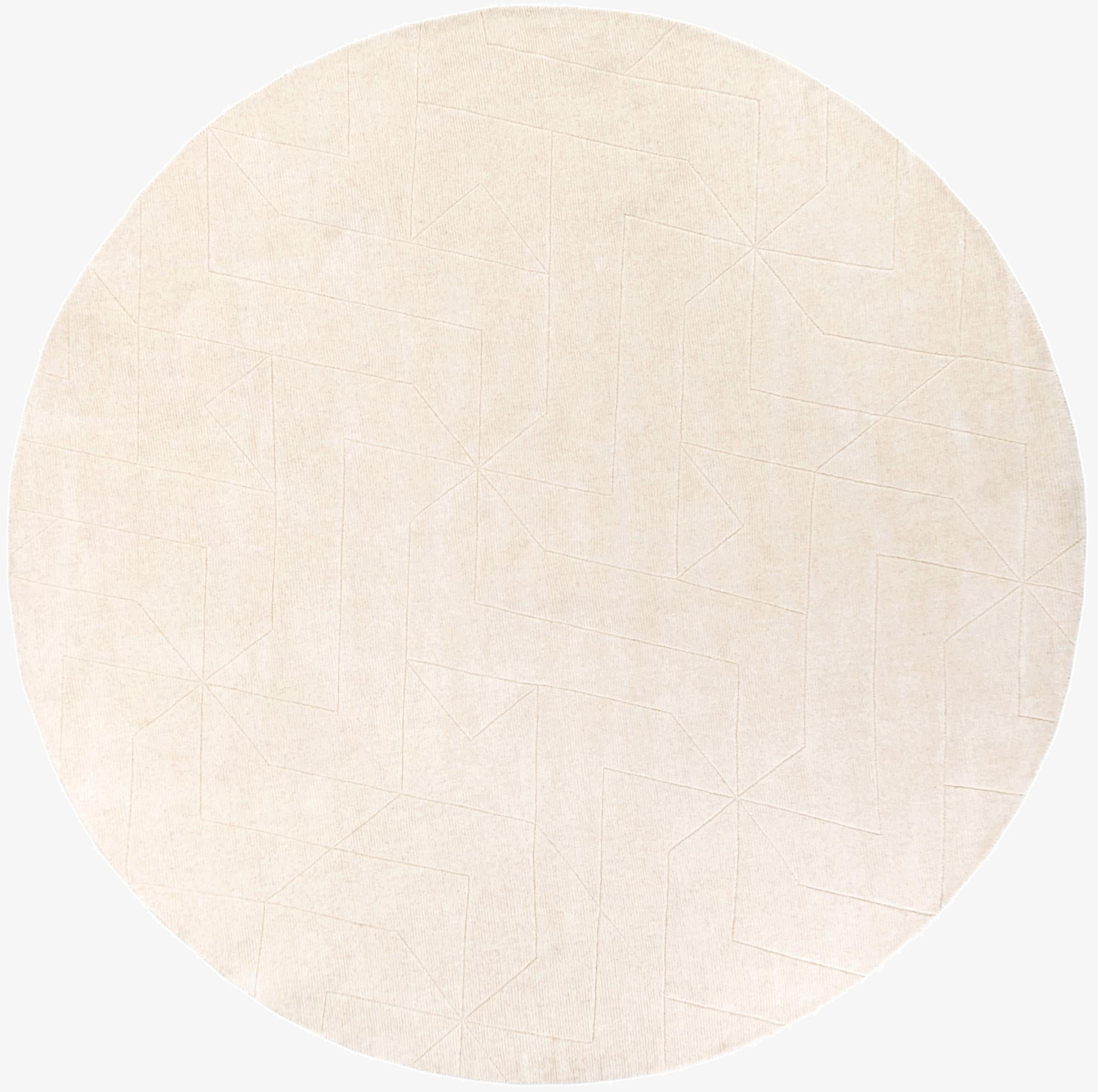 Primary image  10' x 10' WoolCraft Geometric Round Rug