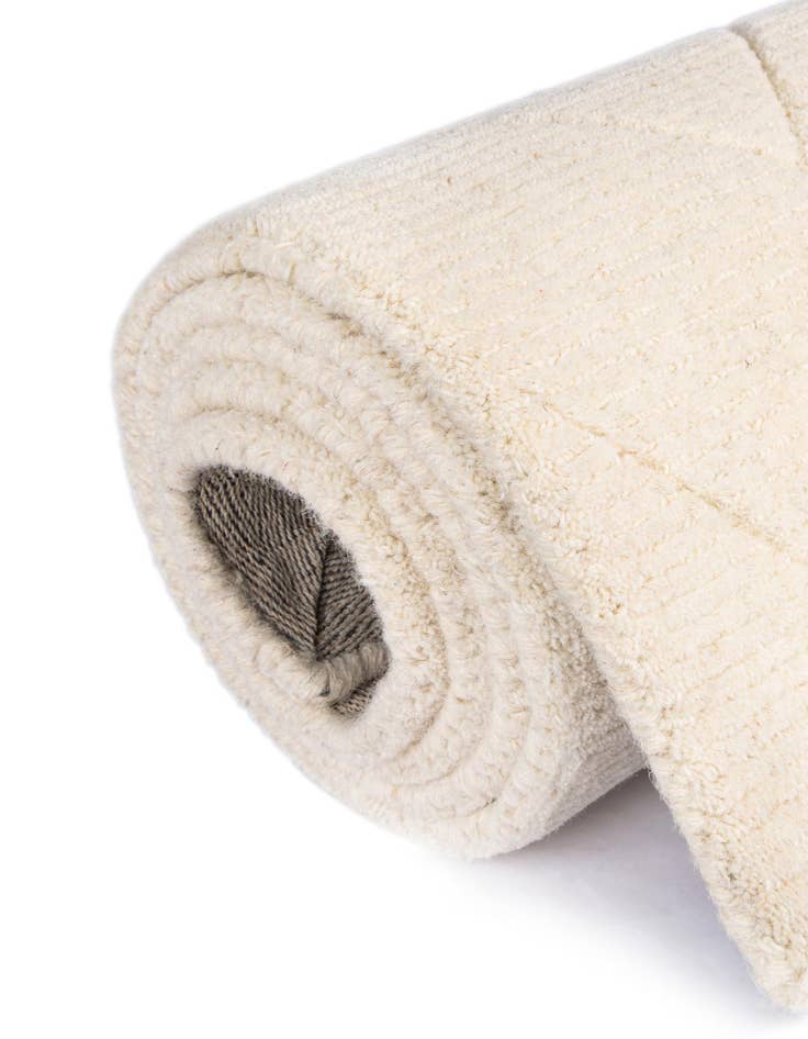 Detail image of  2' x 6' 1 WoolCraft Geometric Runner Rug