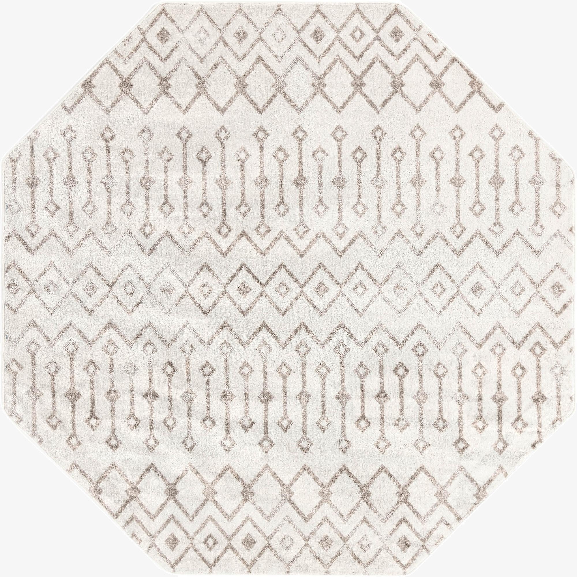  7' x 7' Bohemian Trellis Octagon Rug