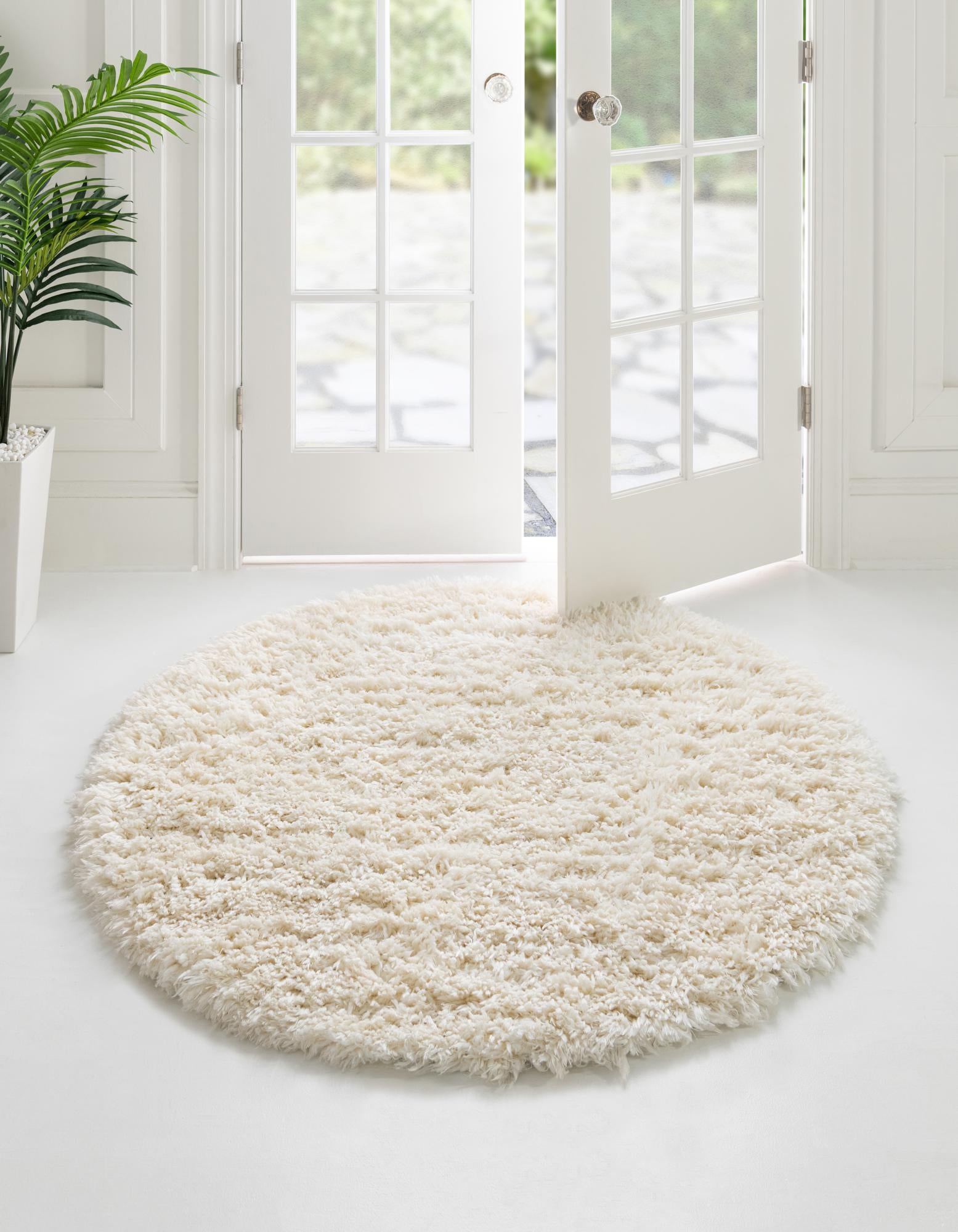 Pearl 5' x 5' Infinity Shag Round Rug | Rugs.com