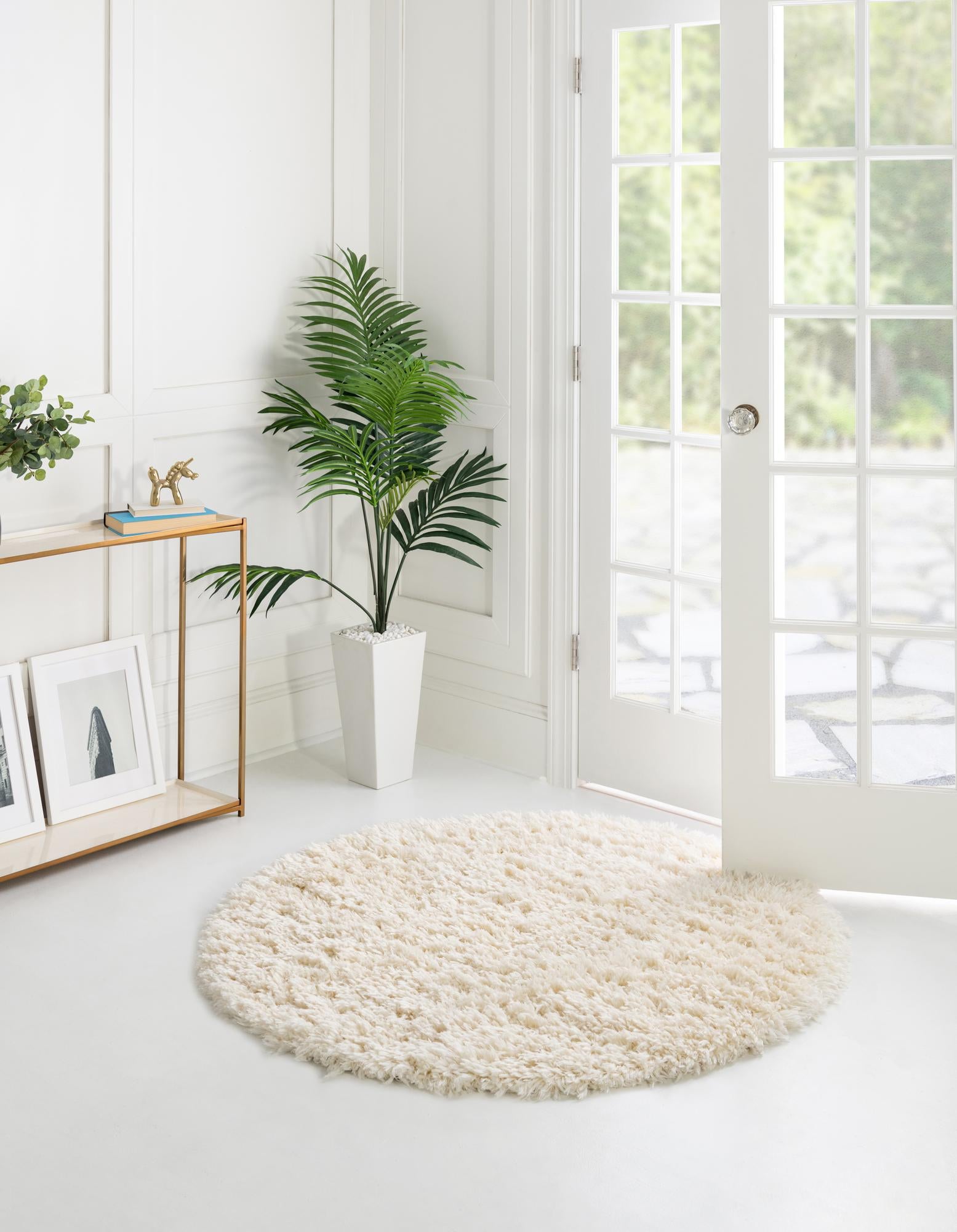 Pearl 5' x 5' Infinity Shag Round Rug | Rugs.com