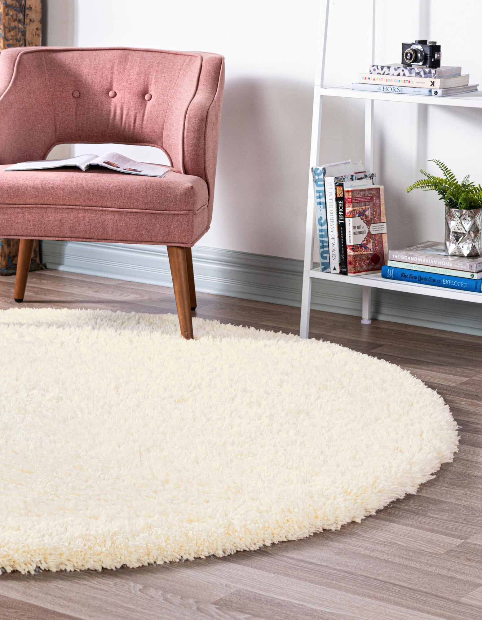 Pearl 5' x 5' Infinity Shag Round Rug | Rugs.com