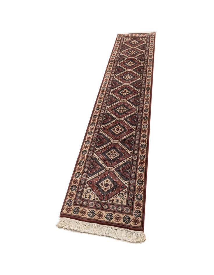 Detail image of  3' 1 x 11'  Hand Knotted Shirvan Wool Runner Rug