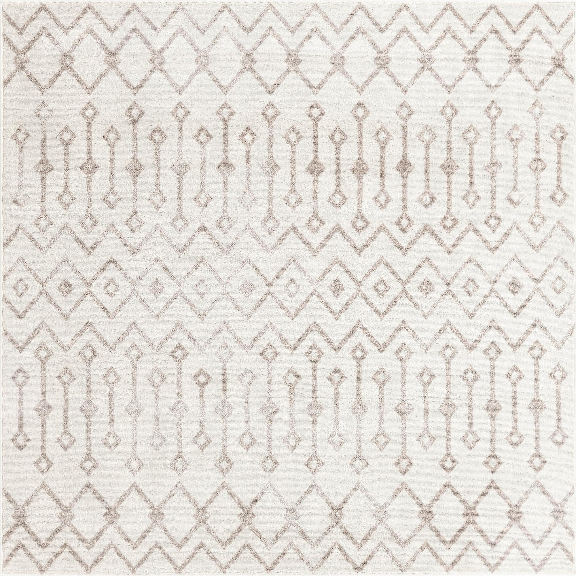  6' x 6' Bohemian Trellis Square Rug