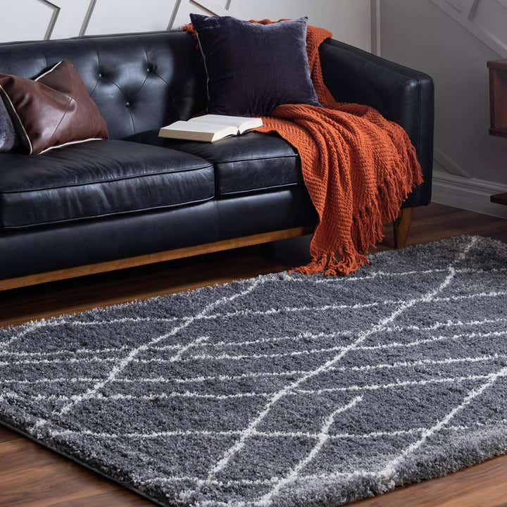 Pebble Gray 5' x 8' Soft Touch Shag Rug | Rugs.com