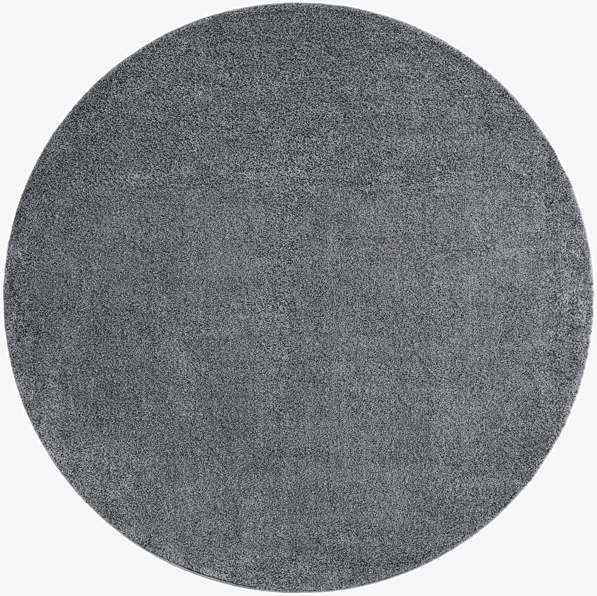  8' x 8' Soft Solid Shag Round Rug