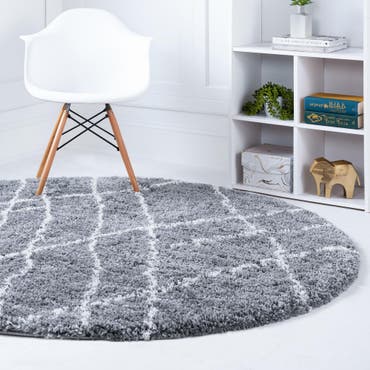  3' 3 x 3' 3 Soft Touch Shag Round Rug