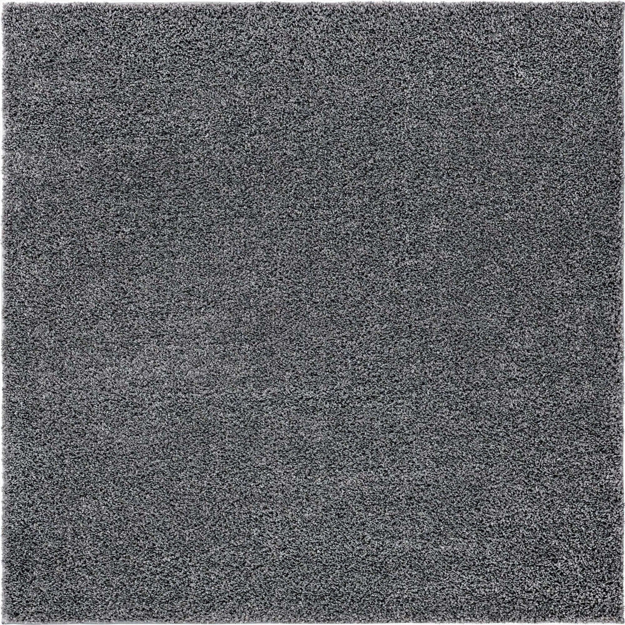  5' x 5' Soft Solid Shag Square Rug