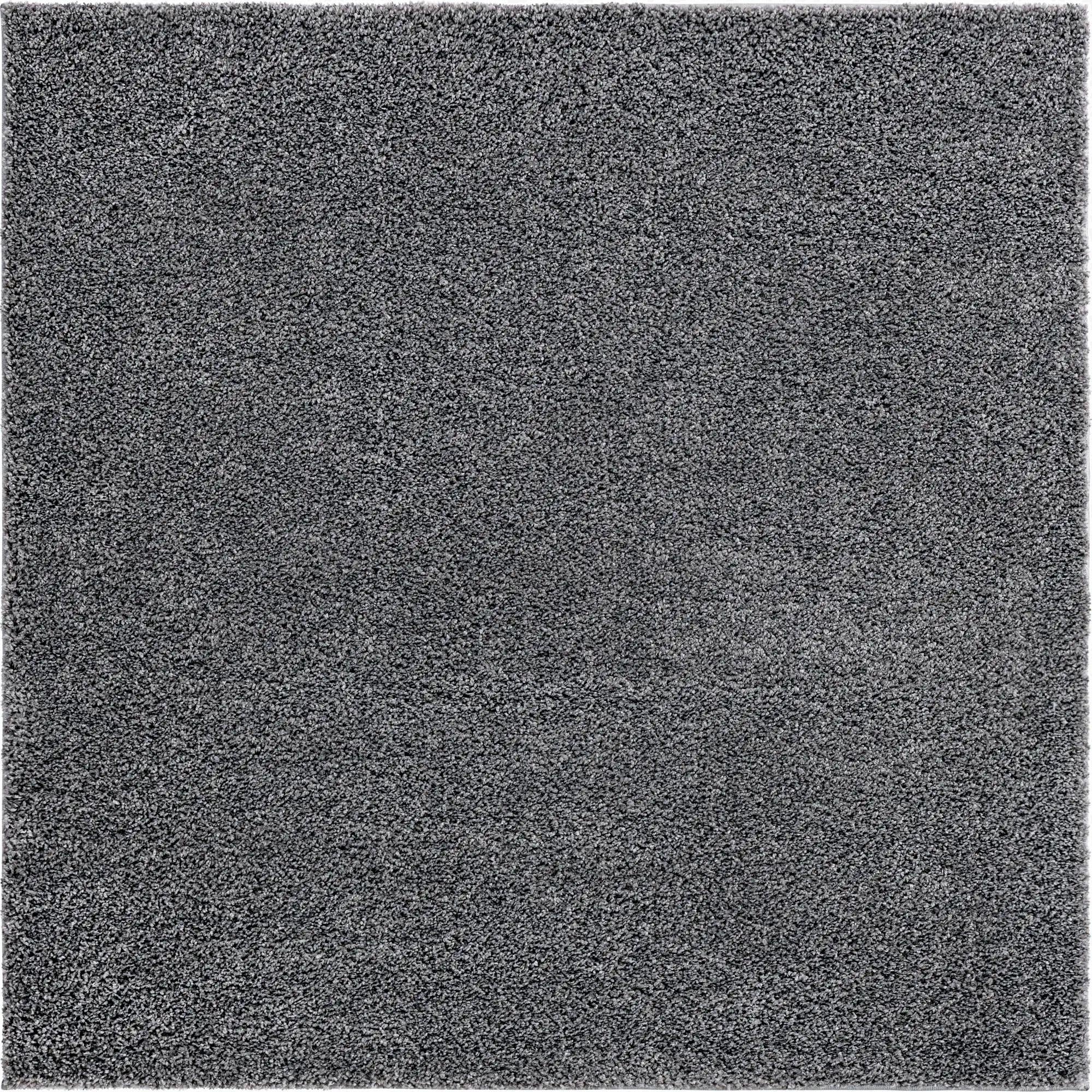  8' x 8' Soft Solid Shag Square Rug
