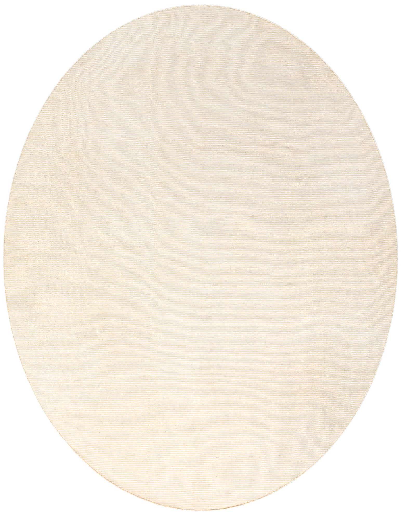 A 10-foot round Jill Zarin Palm Springs Outdoor rug in a light pebble stones color, featuring a modern flatweave texture.