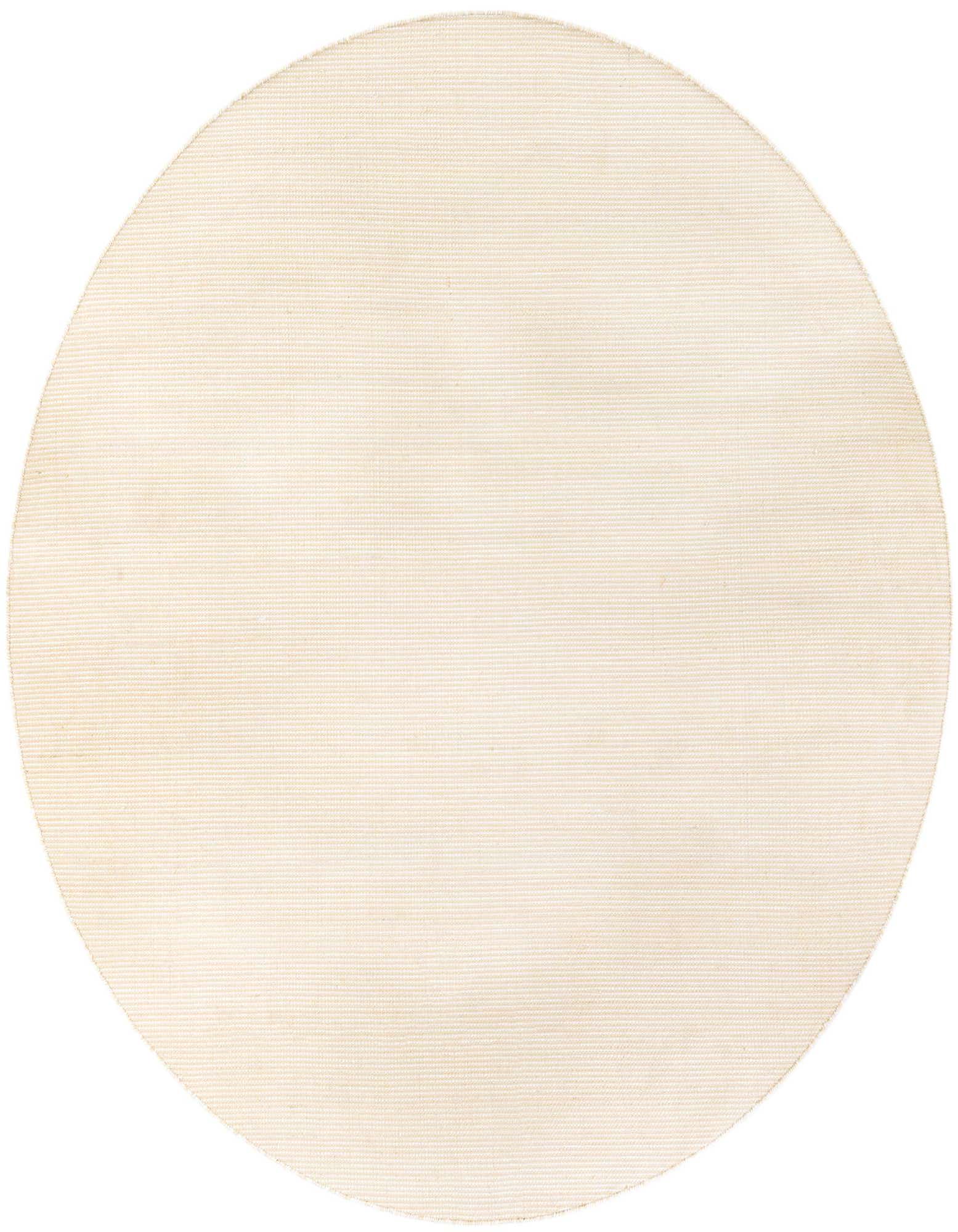 A 7' 10" round, pebble stones colored flatweave rug made from recycled PET polyester, suitable for indoor and outdoor use.