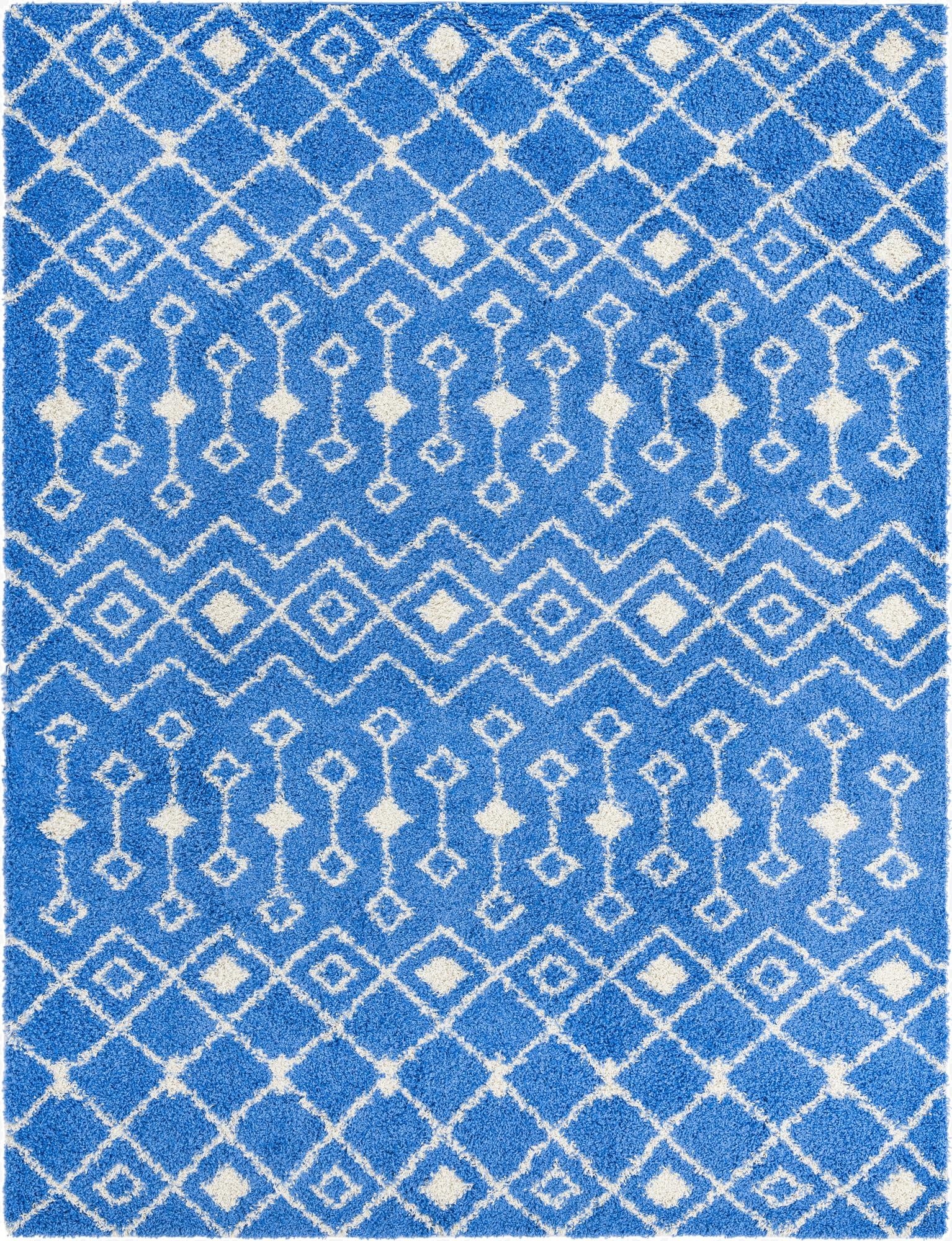  10' x 13' Moroccan Trellis Shag Rug