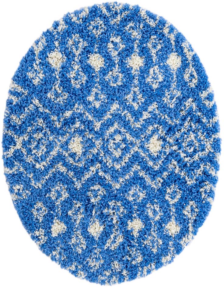 Detail image of  3' 3 x 3' 3 Moroccan Trellis Shag Round Rug