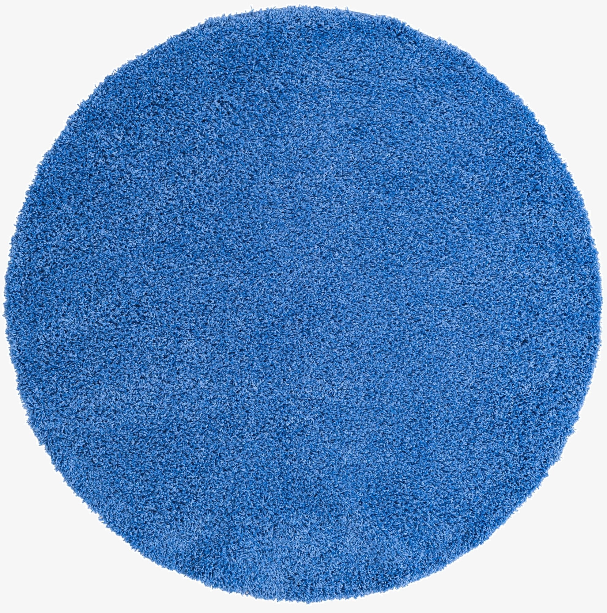  6' x 6' Solid Shag Round Rug