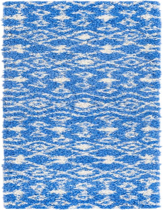 Detail image of  2' x 8' Moroccan Trellis Shag Runner Rug