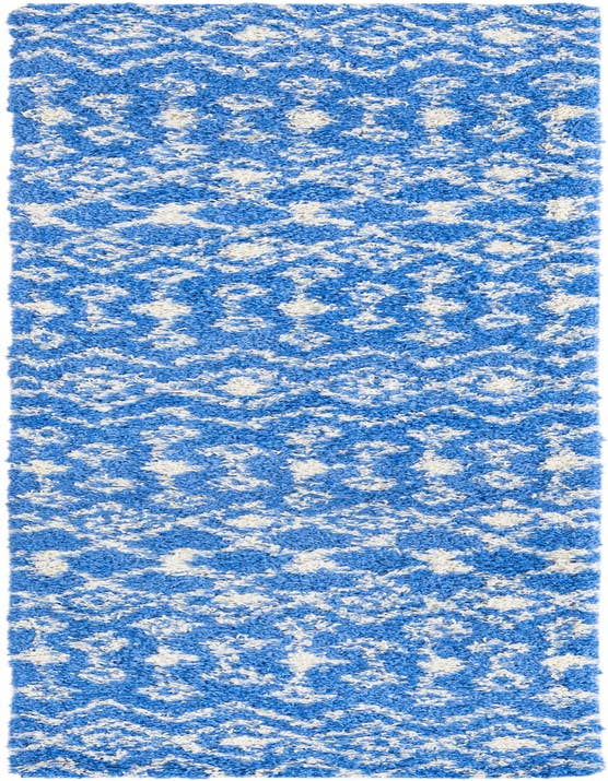 Detail image of  2' 7 x 10' Moroccan Trellis Shag Runner Rug