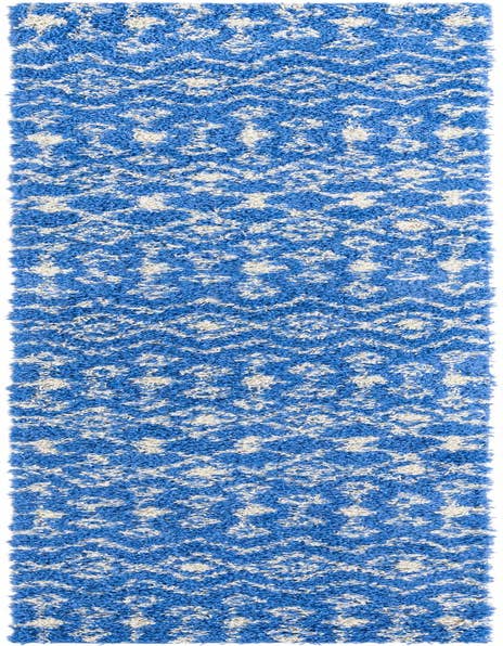 Detail image of  2' 7 x 12' Moroccan Trellis Shag Runner Rug