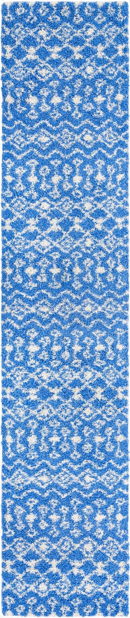  3' 3 x 16' 5 Moroccan Trellis Shag Runner Rug