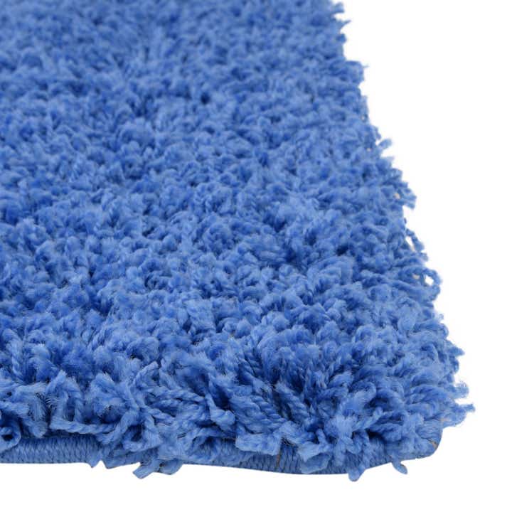 Periwinkle Blue 2' 2 x 6' 7 Solid Shag Runner Rug | Rugs.com